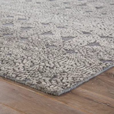 REI01 Reign Abelle Gray/White Undyed Wool Rugs