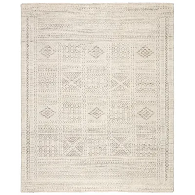 REI07 Reign Jadene White/Light Gray Rugs