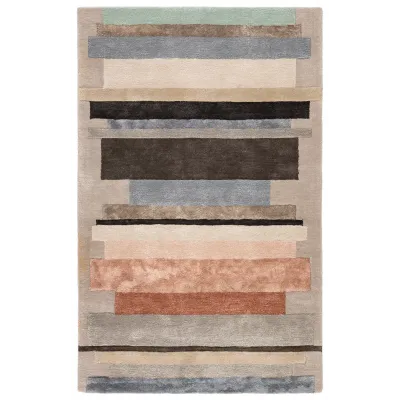 SYN03 Syntax Parallel Gray/Pink Rugs