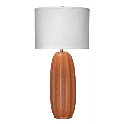 Beckham Leather Table Lamp, Tan