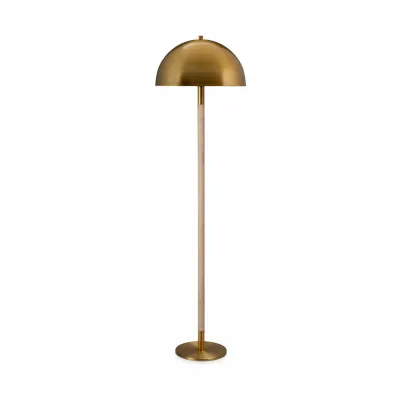 Merlin Metal and Wood Floor Lamp