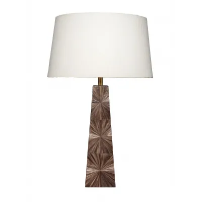 Palm Marquetry Table Lamp