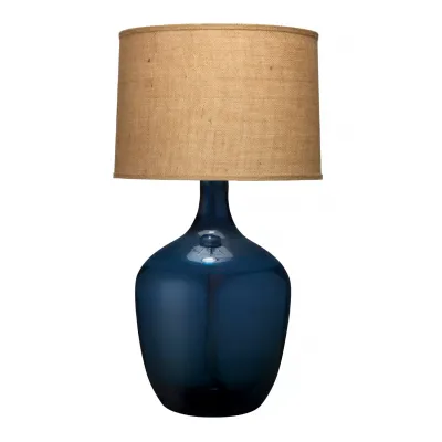 Plum Jar Glass Table Lamp, Blue