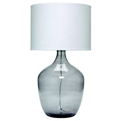 Plum Jar Glass Table Lamp, Grey