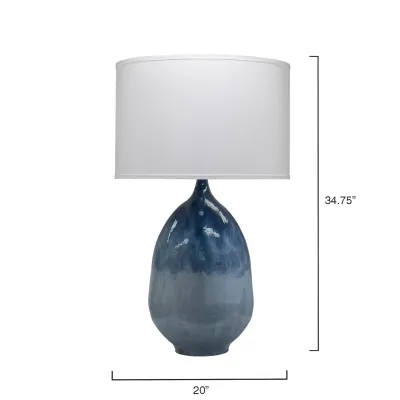 Twilight Iron Table Lamp, Blue Ombre
