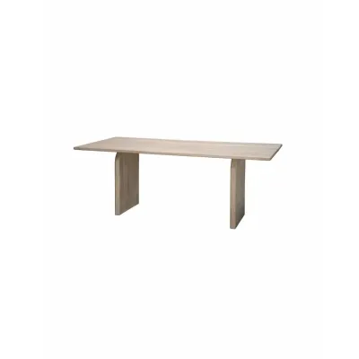 Arc Dining Table - Light Bleach