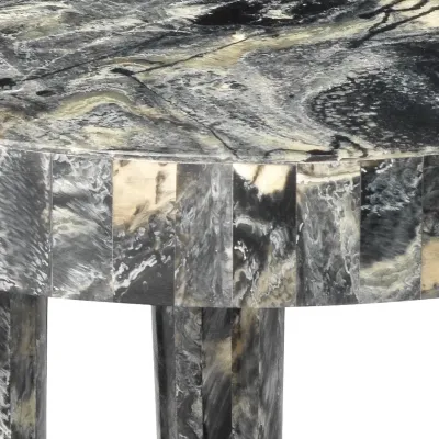 Artemis Black Resin Side Table, Small