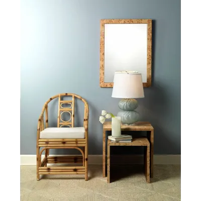 Bedford Wood Set of 2 Nesting Tables, Natural