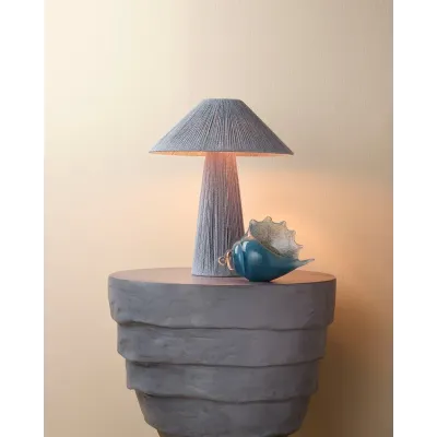 Concentric Grey Blue Side Table