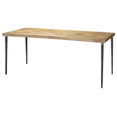 Farmhouse Dining Table Natural Wood