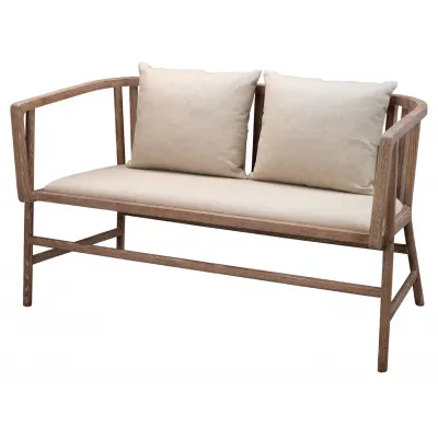 Grayson Wood Settee