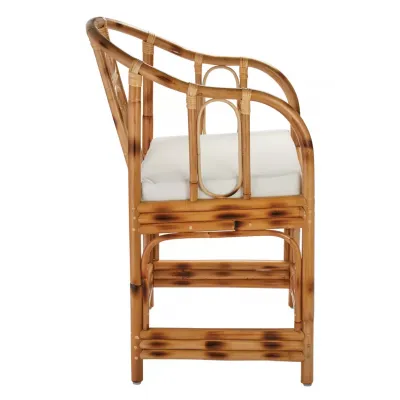 Malacca Round Back Rattan Arm Chair