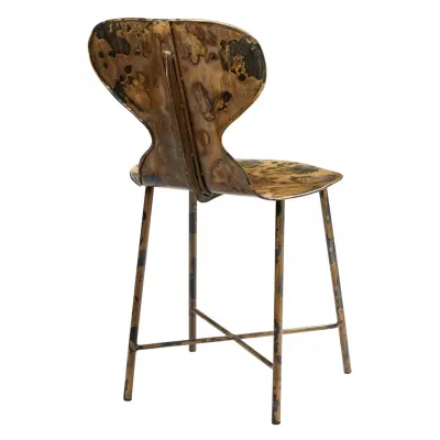 McCallan Metal Chair, Acid Wash Metal