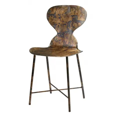 McCallan Metal Chair, Acid Wash Metal