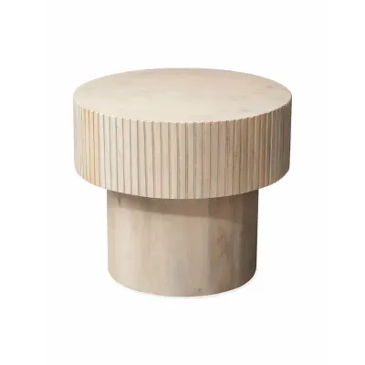 Notch Round Side Table