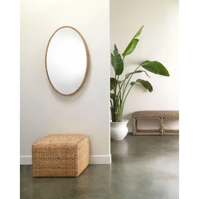 LG OTTOMAN NATURAL RATTAN