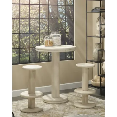 Rye White Bleached Barstool