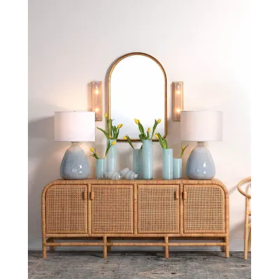 Santa Monica Four Door Rattan Sideboard