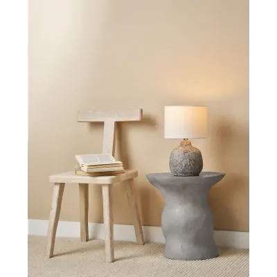 Sculpt Cement Rustic Side Table