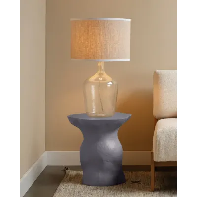 Sculpt Grey Blue Side Table