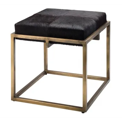 Shelby Hide Stool, Espresso