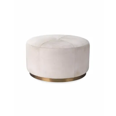 Thackery Hide On Roud Pouf, Large