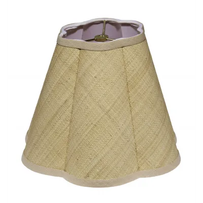 Scalloped Raffia Lamp Shade, Small