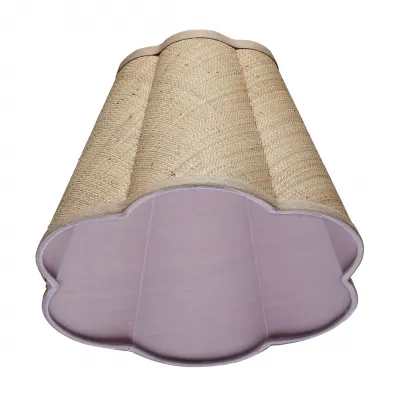 Scalloped Raffia Lamp Shade, Small