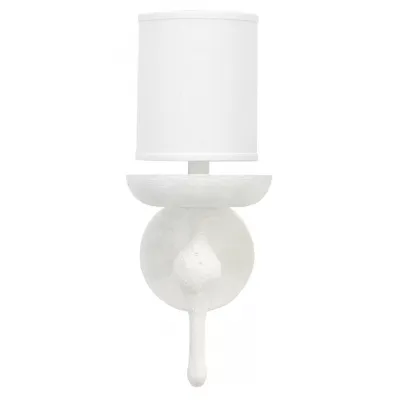Concord Wall Sconce White Plaster