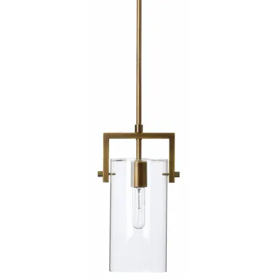 Cambrai Brass & Glass Pendant, Small