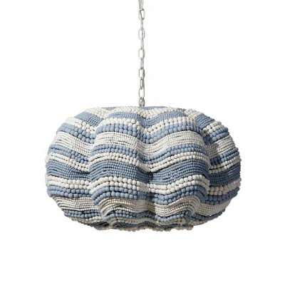 Clamshell Blue Chandelier Extra Large