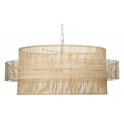 Concentric Rattan Pendant