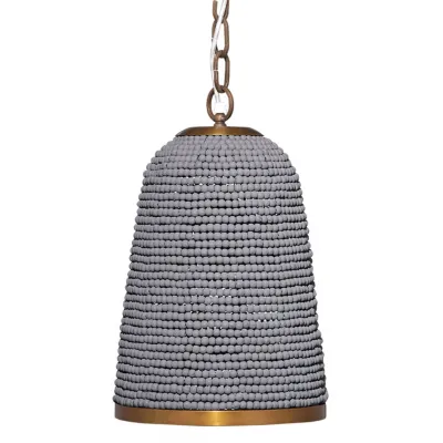 Creekside I-Light Beaded Pendant, Slate Blue