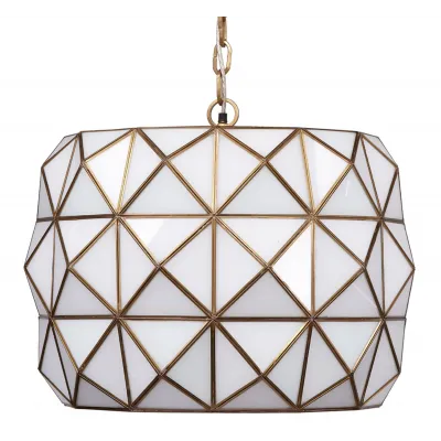 Hollywood 1-Light Glass and Metal Pendant