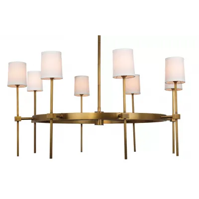 Minerva 8-Light Steel Chandelier