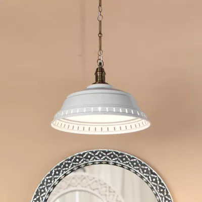 Provisions Pendant White Metal