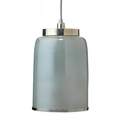 Vapor Metallic Glass Pendant, Blue