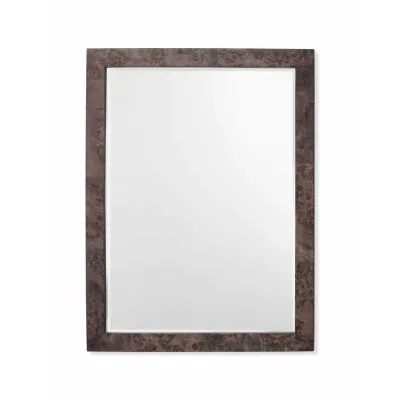 Chandler Rectangle Wood Mirror, Charcoal