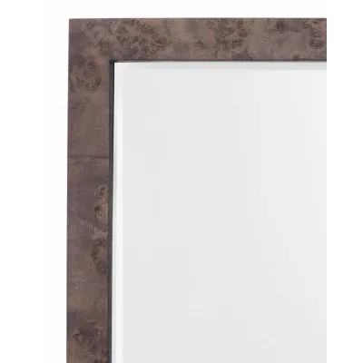 Chandler Rectangle Wood Mirror, Charcoal