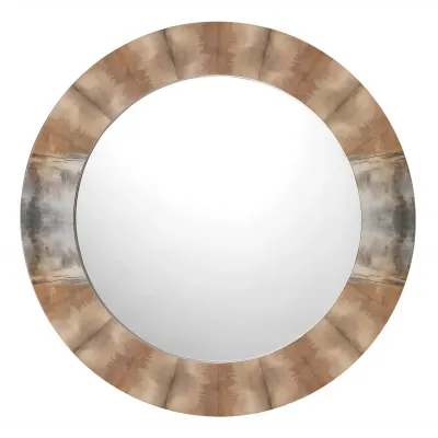 Cloudscape Mirror, Taupe and Slate Lacquer