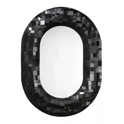 Enigma Iron Oval Mirror