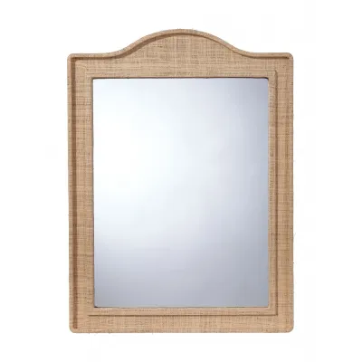 Hilltop Raffia Arch Wall Mirror, Natural