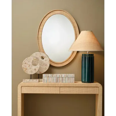 Valley Oval Mirror - Natural