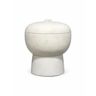 Bennett Marble Large Storage Bowl w/ Lid