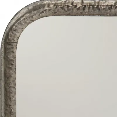 Capital Iron Mirror, Silver Leaf