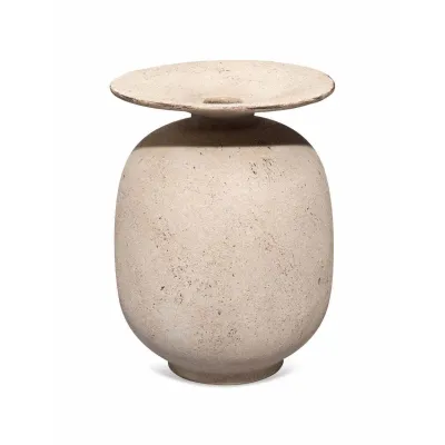Highland Decorative Ceramic Vase, Cream
