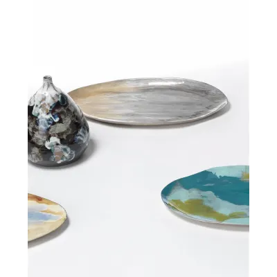 Palette Oval Tray, Grey