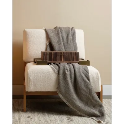 Palm Marquetry Box - Brown