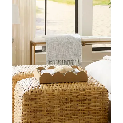 Wonderland Scalloped Tray - Natural, Small