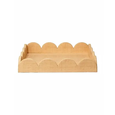 Wonderland Scalloped Decorative Tray